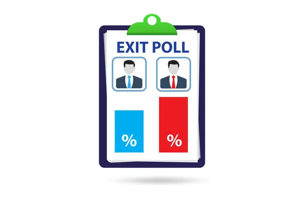 Exit Polling Konzept Für Die Wahlen — Stockfoto