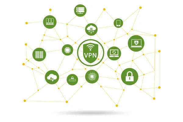 Virtual Private Network Vpn Cybersecurity Concept — Stock Photo, Image