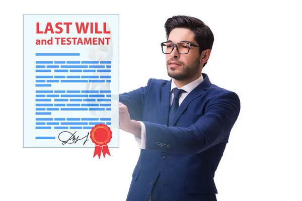 Ultima Volontà Testamento Come Concetto Legale — Foto Stock