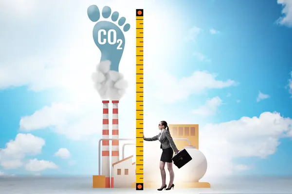 Carbon Footprint Concept Pollution — Stock Photo, Image