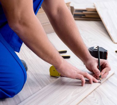 The may laying laminate flooring at home