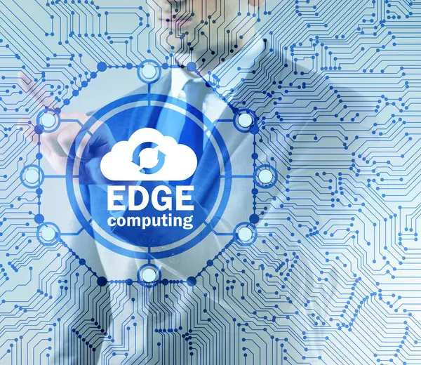 Fog Edge Cloud Computing Concept — Stock Photo, Image