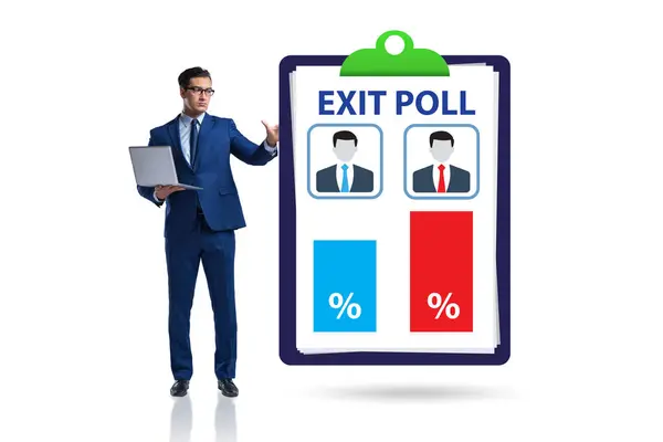 Exit Poll Concept Voor Verkiezingen — Stockfoto