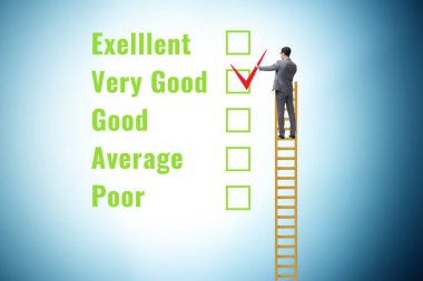 Çeşitli seçenekler ile fikir değerlendirme kavramı