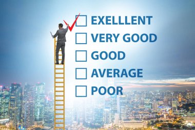 Çeşitli seçenekler ile fikir değerlendirme kavramı