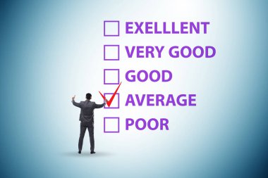 Çeşitli seçenekler ile fikir değerlendirme kavramı