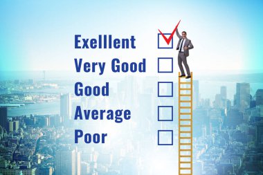 Çeşitli seçenekler ile fikir değerlendirme kavramı