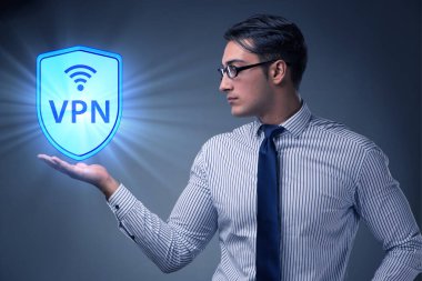Sanal özel ağ VPN siber güvenlik kavramı
