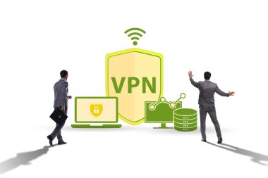 Sanal özel ağ VPN siber güvenlik kavramı
