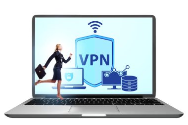 Sanal özel ağ VPN siber güvenlik kavramı