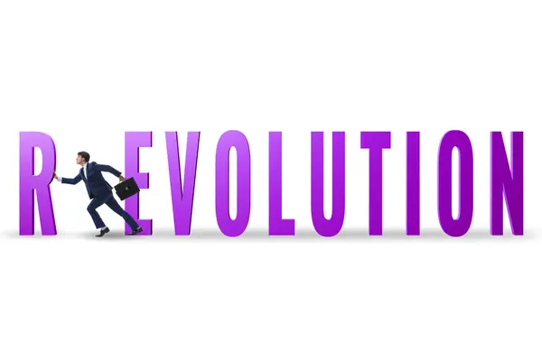 Evolution Wird Zum Revolutionsbegriff — Stockfoto