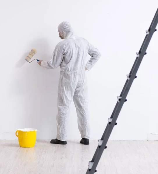 Painter Working Construction Site — Stock Photo, Image