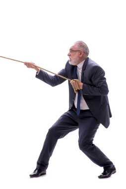 Beyaz ipli eski patron.