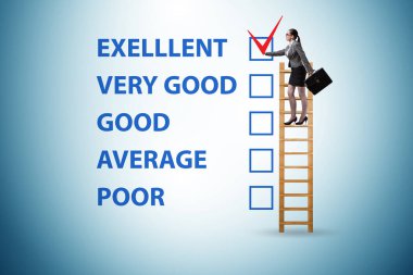 Çeşitli seçenekler ile fikir değerlendirme kavramı