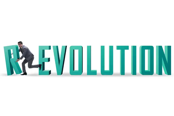 Evolutie Verandert Het Revolutionaire Concept — Stockfoto