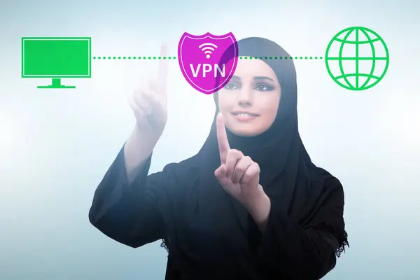 Conceito Vpn Rede Privada Virtual — Fotografia de Stock