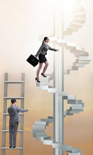 Career Progression Concept Ladders Staircase — Stock Photo, Image