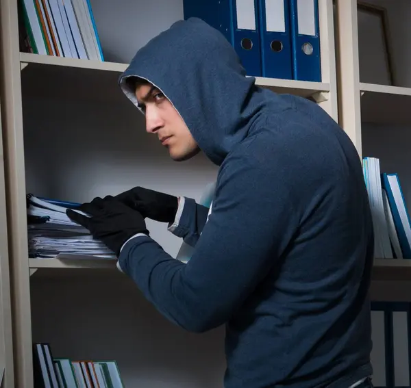 Young Man Industrial Espionage Concept — Stock Photo, Image