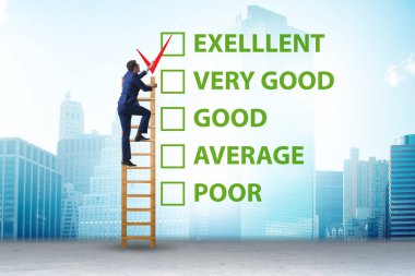 Çeşitli seçenekler ile fikir değerlendirme kavramı