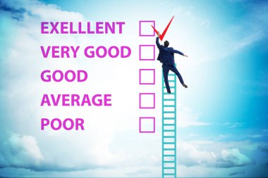 Çeşitli seçenekler ile fikir değerlendirme kavramı