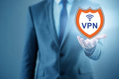 Sanal özel ağ VPN siber güvenlik kavramı