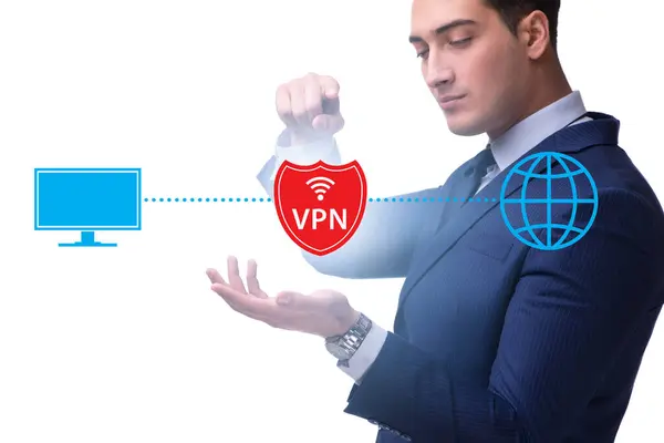 Rede Privada Virtual Conceito Cibersegurança Vpn — Fotografia de Stock