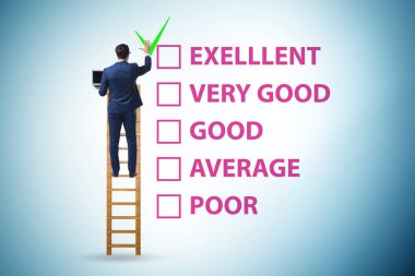 Çeşitli seçenekler ile fikir değerlendirme kavramı