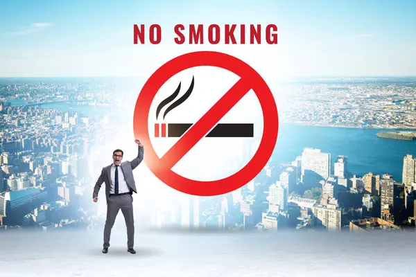 Smoking Concept Antismoking Logo — Stock Photo, Image