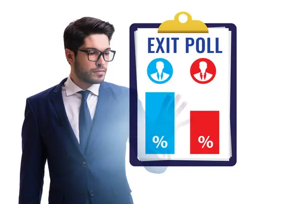 Концепция Exit Poll Выборов — стоковое фото