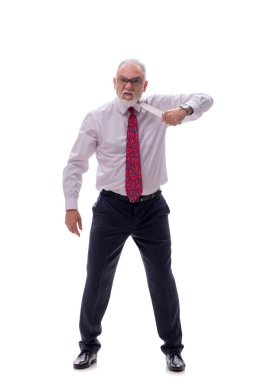 Beyaz bıçaklı eski patron.