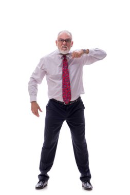 Beyaz bıçaklı eski patron.