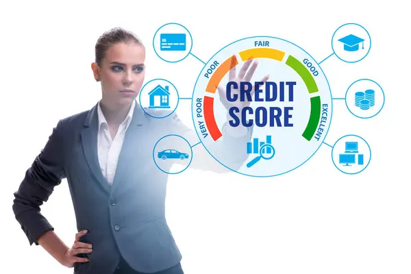 Businessman Credit Score Concept — Stock Photo, Image
