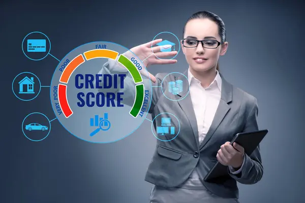 Businessman Credit Score Concept — Stock Photo, Image