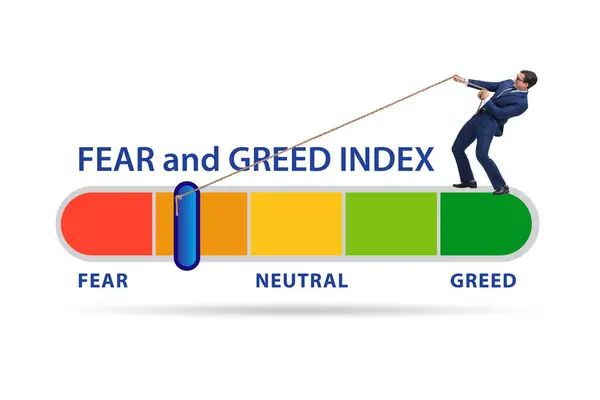 Fear Greed Investor Behaviour Business Concept — Stock Photo, Image