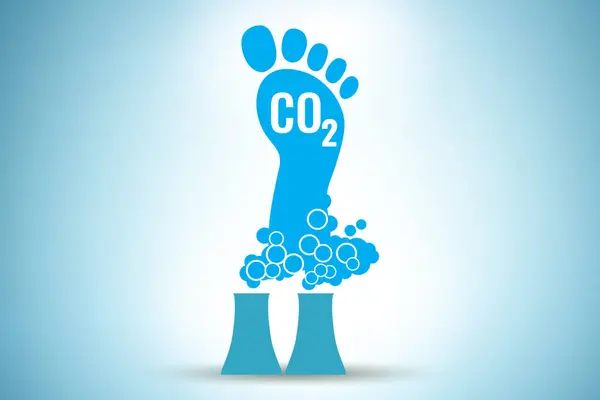 Carbon Footprint Concept Pollution — Stock Photo, Image