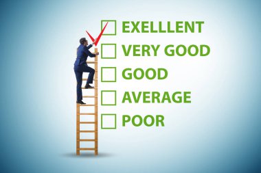 Çeşitli seçenekler ile fikir değerlendirme kavramı