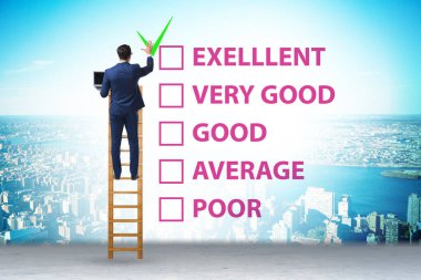 Çeşitli seçenekler ile fikir değerlendirme kavramı