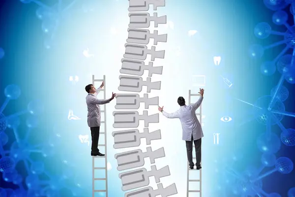 医生和脊柱的医学概念 — 图库照片