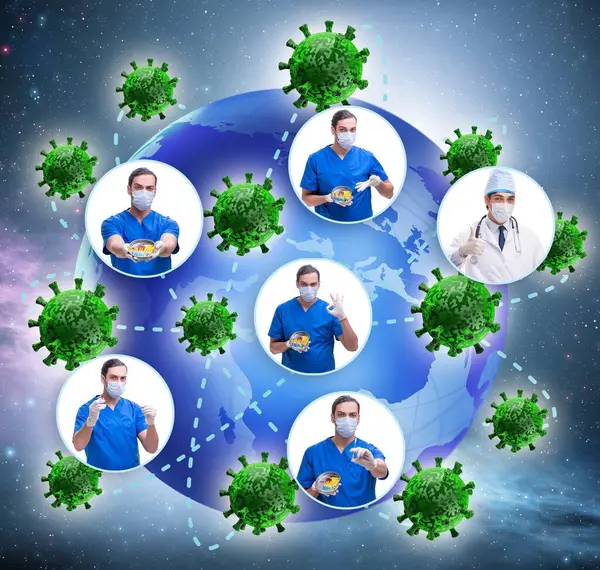 Coronavirus Covid Concept Doctor — Stock Photo, Image