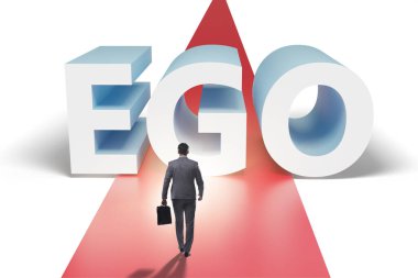 Ego personality concept with the businessman clipart