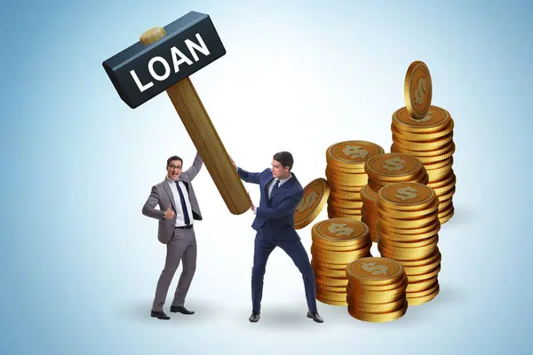 Businessman Loan Debt Concept — Stock Photo, Image