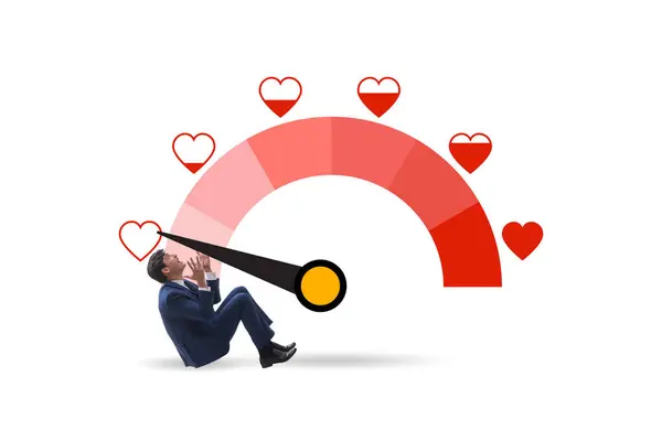 Love Meter Concept Valentines Day — Stock Photo, Image