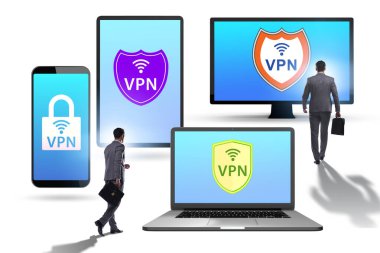 Sanal özel ağ VPN siber güvenlik kavramı