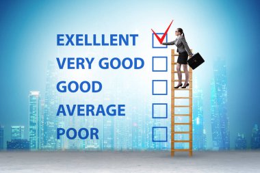 Çeşitli seçenekler ile fikir değerlendirme kavramı