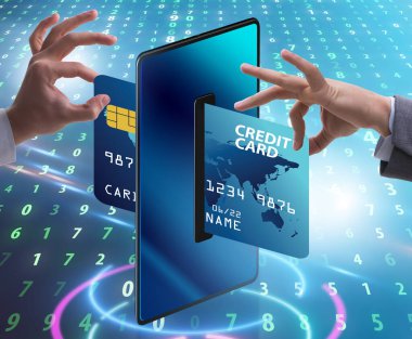 Taşınabilir cüzdan aktarımı kavramı - 3d oluşturma