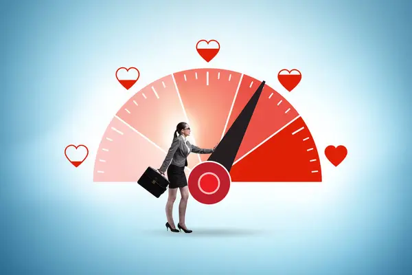 Love Meter Concept Valentines Day — Stock Photo, Image