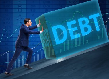 Borç ticareti konsepti