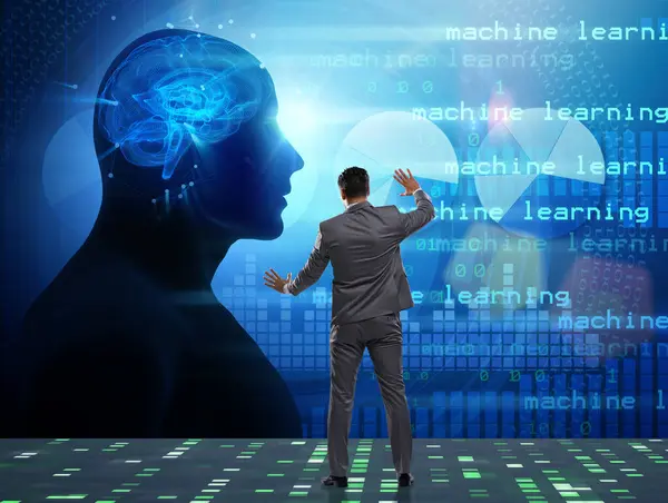 stock image The cognitive computing and machine learning concept