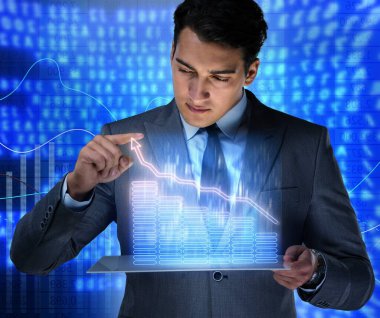 Hisse senedi ticareti konsepti.