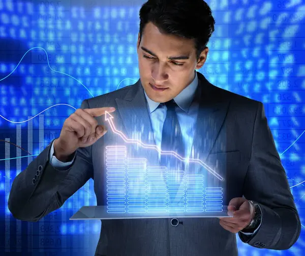 Hisse senedi ticareti konsepti.